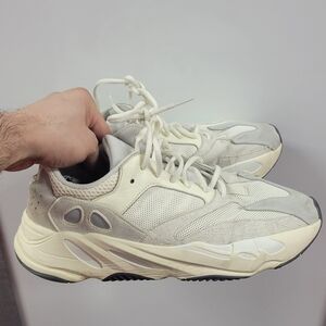 Cream and Gray Sneakers